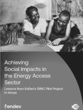 SIINC learnings report EnDev cover